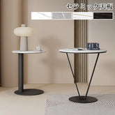 サイドテーブル セラミック 大理石風 モダン ローテーブル リビング ary-344