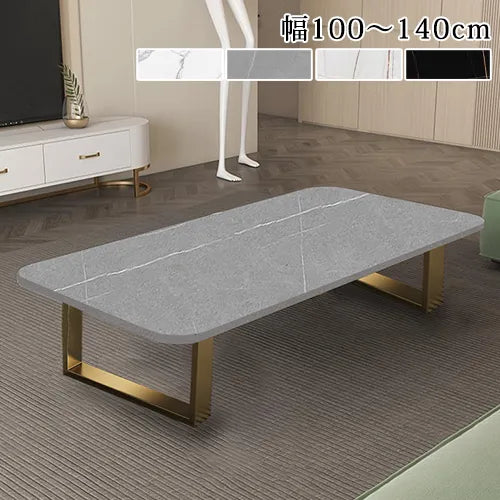 センターテーブル 白 黒 セラミック ローテーブル 大理石風 北欧 リビング ary-352