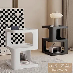 サイドテーブル おしゃれ ブラック ホワイト かわいい ローテーブル リビング ary-360