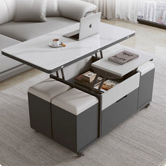 折りたたみ おしゃれ 多機能 昇降式 多機能センターテーブル ローテーブル cf-001