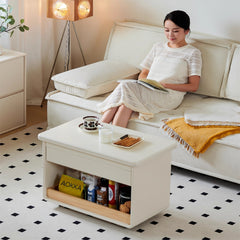 サイドテーブル 引き出し 伸縮 折りたたみ 収納 キャスター付き おしゃれ リビング dbsp-001