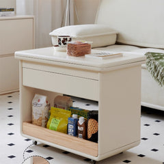 サイドテーブル 引き出し 伸縮 折りたたみ 収納 キャスター付き おしゃれ リビング dbsp-001