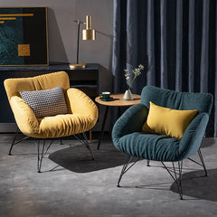 1人掛けソファ ファブリック生地 一人掛け チェア コンパクト 背もたれ付き おしゃれ 北欧風 リビング dlo-009-sofa