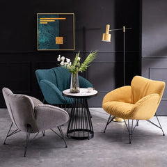 1人掛けソファ ファブリック生地 一人掛け チェア コンパクト 背もたれ付き おしゃれ 北欧風 リビング dlo-009-sofa