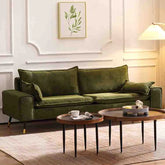 ソファ 1-3人掛け ホワイト アッシュ材 無垢材 天然木 フレーム付き クッション付き 北欧風 リビング dlo-011-sofa