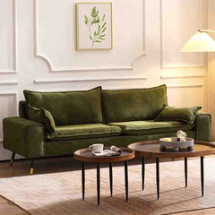 ソファ 1-3人掛け ホワイト アッシュ材 無垢材 天然木 フレーム付き クッション付き 北欧風 リビング dlo-011-sofa