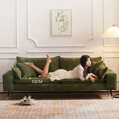 ソファ 1-3人掛け ホワイト アッシュ材 無垢材 天然木 フレーム付き クッション付き 北欧風 リビング dlo-011-sofa