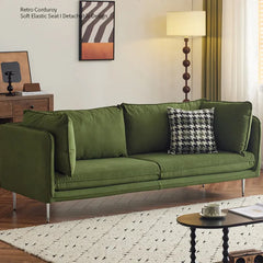 ソファー 3人掛け 2人掛け ソファ クッション付き 木製フレーム 無垢材 北欧風 コンパクト おしゃれ dlo-012-sofa