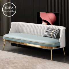 ソファ おしゃれ ソファー 二人掛けソファ 三人掛けソファ 可愛い 合皮 1人掛け スチール脚 北欧 dlo-034