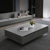 センターテーブル ローテーブル セラミックリビングテーブル 大理石調 サイドテーブル 引き出し収納 faml-301