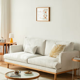 ソファー 合皮レザー 1人掛け 2人 3人 4人掛け オッドマン チェリー材 ホワイト ダウン fcp-1298