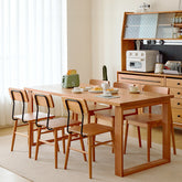 チェアー 椅子 いす イス チェリー材 無垢材 ナチュラル 1脚 2脚 fcp-1303