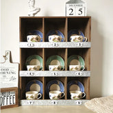 ヴィンテージ風 木製 九マス収納ラック 幅48cm ナチュラル 小物収納 おしゃれ fcwz-2355