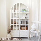 ャビネット 扉付き ヴィンテージ調 アイアン製 食器棚・収納棚 おしゃれな 収納家具 ホワイト fcwz-2359