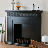 フレンチスタイル ブラック 彫刻 キャビネット インテリア 玄関 リビング おしゃれ fcwz-2364