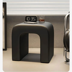 モダンデザイン スツール シープボア&合成皮革 無垢材使用 高級感溢れるインテリア fel-1941