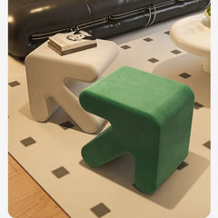 【ポップなデザイン!おしゃれな人工皮革スツール - リビングに彩りをプラス】 fel-1953