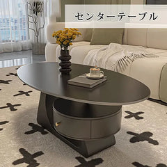センターテーブル 幅100cm 120cm 楕円形 モダン ローテーブル おしゃれ fel-2441