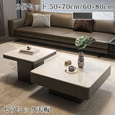 センターテーブル 高級感 セラミック 幅70cm 80cm ローテーブル おしゃれ fel-3434