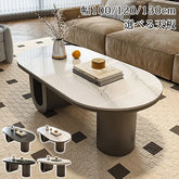 センターテーブル ローテーブル 楕円形 スタイリッシュ ホワイト ブラック リビング fel-3442