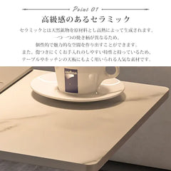センターテーブル ローテーブル 石目調 スタイリッシュ サイドテーブル リビング fel-3443