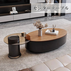 センターテーブル 白 北欧風 ローテーブル ブラウン 北欧 引き出し収納付き コーヒーテーブル かわいい fel-3633