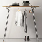 アッシュ材とステンレスのスタイリッシュハンガー - モダンデザインと耐久性の融合 fif-4505