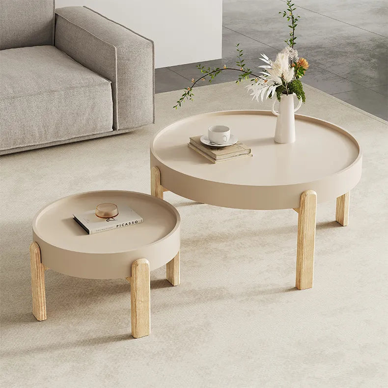 【没有卖过】アッシュ材使用のモダンセンターテーブルセット - おしゃれインテリアに最適 fif-4506