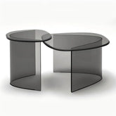 【没有卖过】モダンデザイン強化ガラスセンターテーブル|リビングに映える洗練された一品 fif-4507