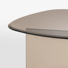 【没有卖过】モダンデザイン強化ガラスセンターテーブル|リビングに映える洗練された一品 fif-4507