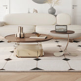 【没有卖过】モダンデザインのステンレス&アクリル センターテーブル - ワイドサイズ100cm fif-4521