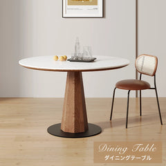 ダイニングテーブル 丸テーブル 円卓 黒 セラミック 白 テーブル 円形 カフェテーブル おしゃれ fjj-3589