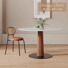 ダイニングテーブル 丸 円卓 セラミック 高級感 テーブル 円形 カフェテーブル おしゃれ fjj-3590