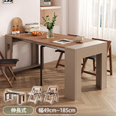 ダイニングテーブル 伸縮テーブル 伸長式 ブラウン 幅185cm コンパクト fjnl-1583