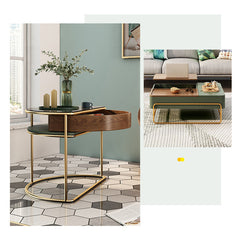 センターテーブル ローテーブル サイドテーブル グリーン ホワイト 幅70 100cm 収納付き fjnl-1587