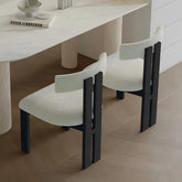 シープボアとアッシュ材のエレガントチェア|モダンなインテリアに理想的な選択肢 fjnw-4540