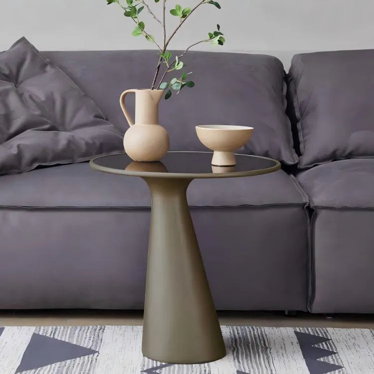 【没有卖过】モダンデザイン強化ガラスGFRPセンターテーブル - スタイリッシュなリビングを演出 fjnw-4548