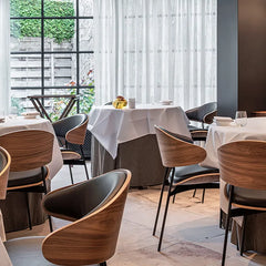 モダンデザインPUレザーチェア|スタイリッシュな多層板構造シート 2脚 fjx-2645