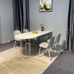 スタイリッシュなセラミックアクリル多層板テーブル|モダンなインテリアにぴったり fjx-2648