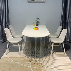 スタイリッシュなセラミックアクリル多層板テーブル|モダンなインテリアにぴったり fjx-2648