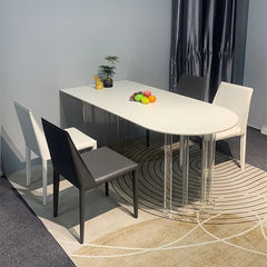 スタイリッシュなセラミックアクリル多層板テーブル|モダンなインテリアにぴったり fjx-2648