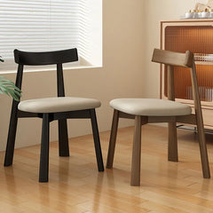 オークとPUレザーの洗練チェアセット|モダンなダイニングスタイルを演出 2脚 fjx-2659