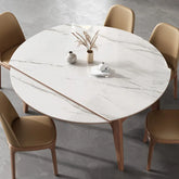 アッシュ材とオークの魅力を引き出す多層板セラミックテーブル│洗練されたデザインと高級感あふれるダイニングの主役 fjx-2667