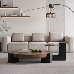 モダンリビングに最適!ガラス天板センターテーブルでスタイリッシュにコーディネート fjx-2675