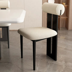 モダンデザインチェア|無垢材×PUレザー×綿麻の洗練された快適さ 2脚 fjx-2677