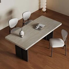 セラミック&アルミニウム合金製モダンテーブル|スタイリッシュなインテリアに最適なデザイン fjx-2689