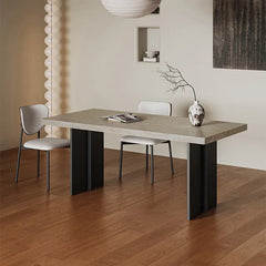 セラミック&アルミニウム合金製モダンテーブル|スタイリッシュなインテリアに最適なデザイン fjx-2689