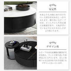 モダンデザインのセラミック製センターテーブル - 高級感あふれるリビングの主役に fjx-2691