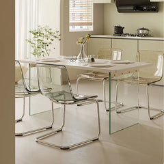 透明アクリルチェア|スタイリッシュデザインでモダン空間を演出 2脚 fjx-2697