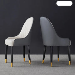 高級感溢れるPUレザーオークチェア - ステンレス脚でエレガントなデザインを演出 fjx-2701